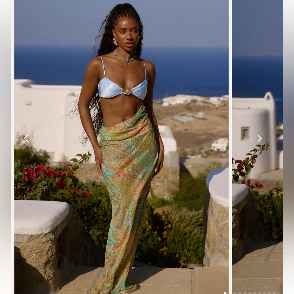 Bydee Athens maxi dress in zephyrus